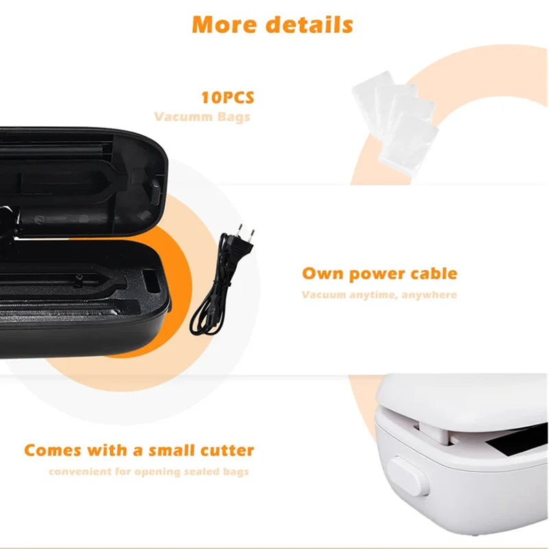 Vacuum Sealer Packaging Machine Food Vacuum Sealer With Free 10pcs