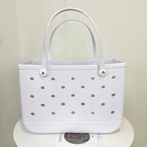 L/XL Croc Beach Tote Bag Rubber EVA Waterproof Basket Extra Large