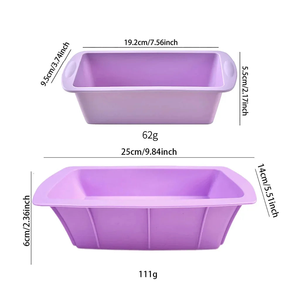 1Pc Silicone Bread Loaf Pan Cake Mold Nonstick Silicone Homemade Loaf