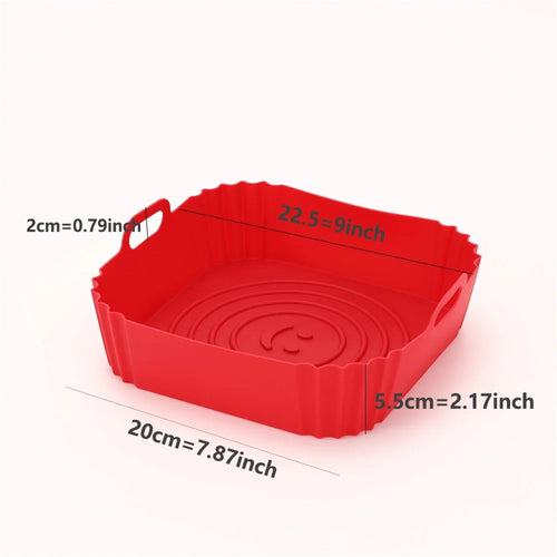 Reusable Airfryer Pan Liner Accessories Silicone Air Fryers Oven