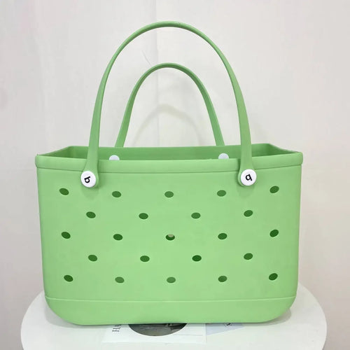 L/XL Croc Beach Tote Bag Rubber EVA Waterproof Basket Extra Large