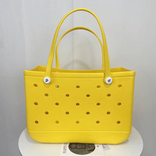 L/XL Croc Beach Tote Bag Rubber EVA Waterproof Basket Extra Large