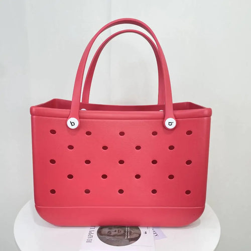 L/XL Croc Beach Tote Bag Rubber EVA Waterproof Basket Extra Large