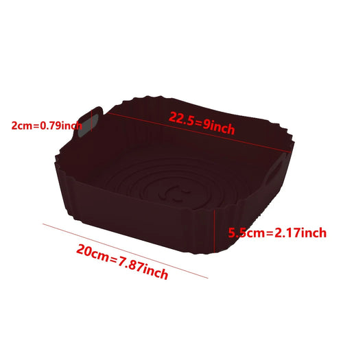 Reusable Airfryer Pan Liner Accessories Silicone Air Fryers Oven