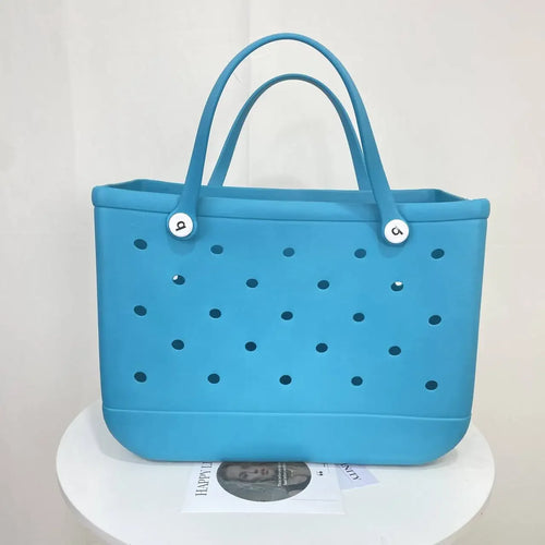 L/XL Croc Beach Tote Bag Rubber EVA Waterproof Basket Extra Large