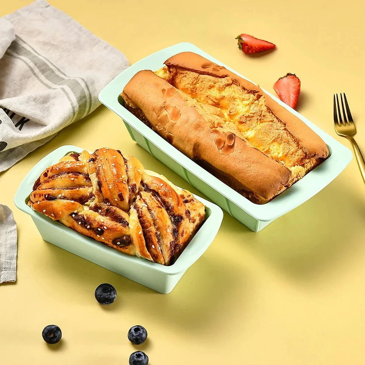 1Pc Silicone Bread Loaf Pan Cake Mold Nonstick Silicone Homemade Loaf