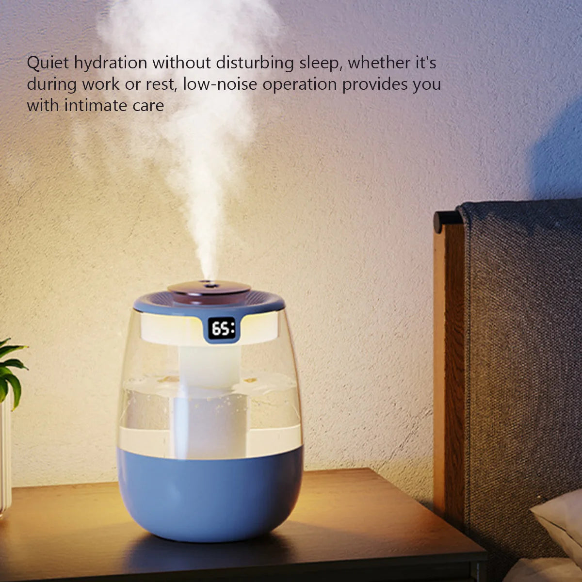 1.3L Air Humidifier Double Spray Port Cool Mist Maker Fragrance