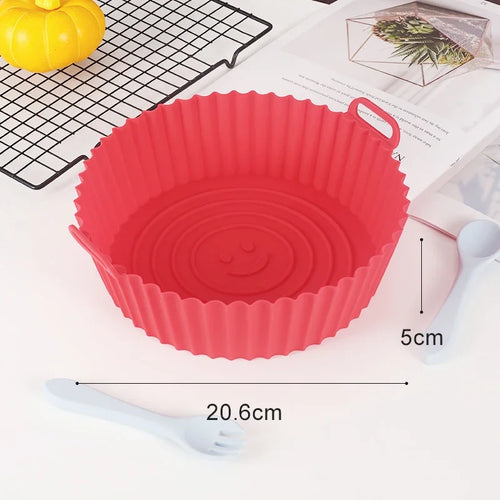 Reusable Airfryer Pan Liner Accessories Silicone Air Fryers Oven