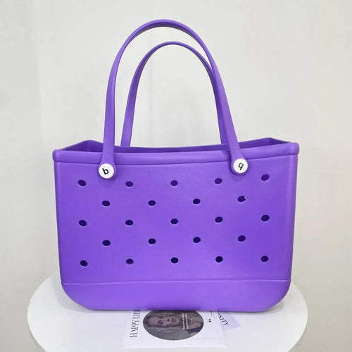 L/XL Croc Beach Tote Bag Rubber EVA Waterproof Basket Extra Large