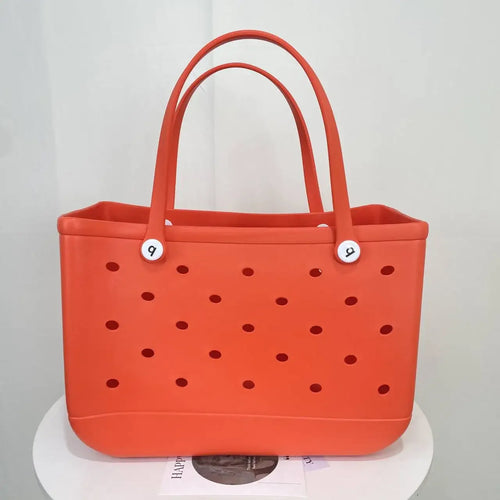L/XL Croc Beach Tote Bag Rubber EVA Waterproof Basket Extra Large