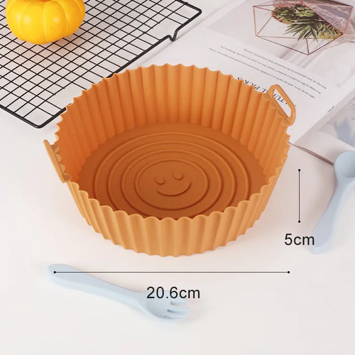 Reusable Airfryer Pan Liner Accessories Silicone Air Fryers Oven