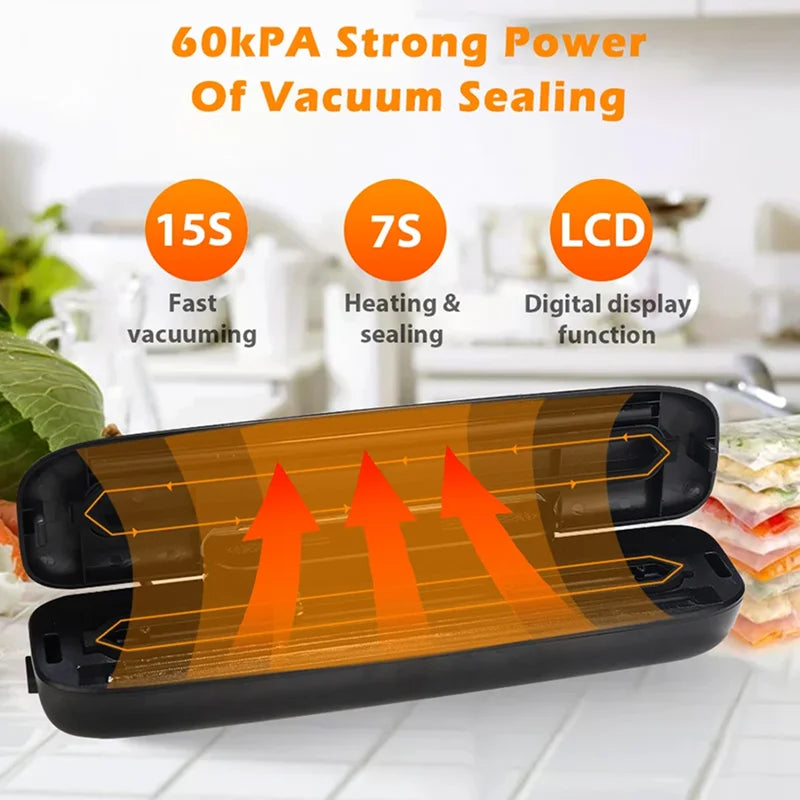 Vacuum Sealer Packaging Machine Food Vacuum Sealer With Free 10pcs