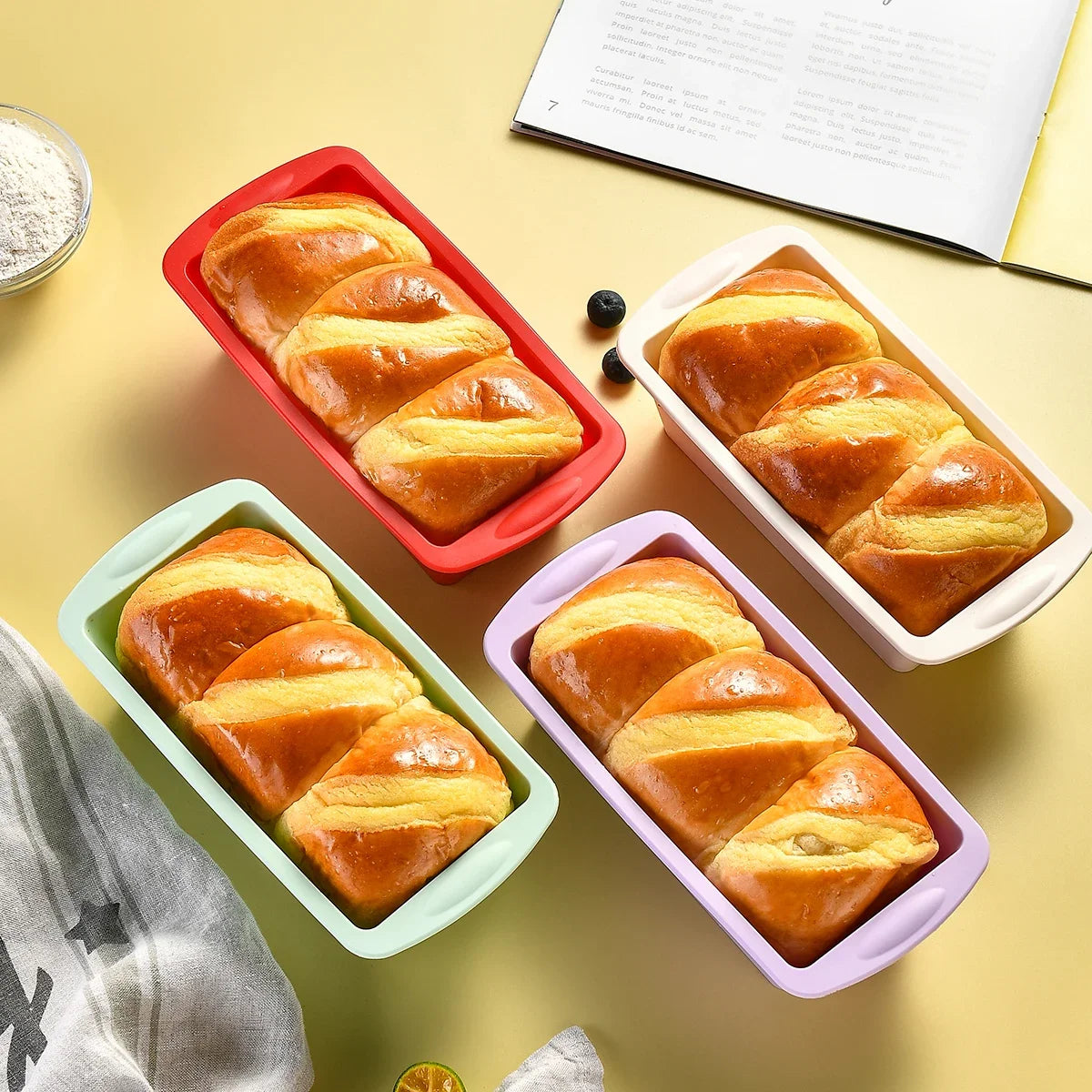 1Pc Silicone Bread Loaf Pan Cake Mold Nonstick Silicone Homemade Loaf