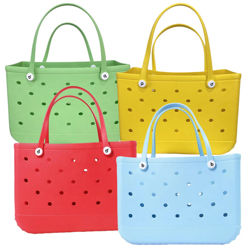 L/XL Croc Beach Tote Bag Rubber EVA Waterproof Basket Extra Large