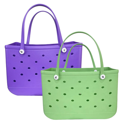 L/XL Croc Beach Tote Bag Rubber EVA Waterproof Basket Extra Large