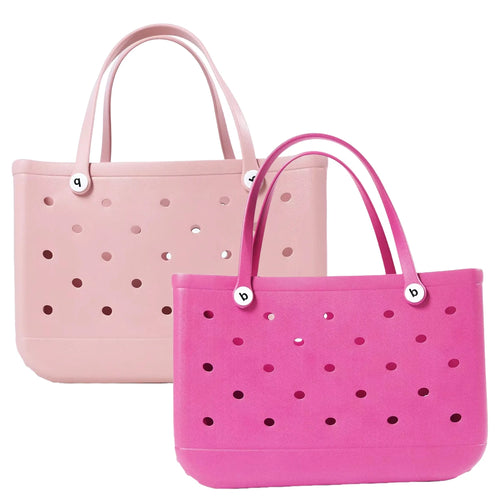 L/XL Croc Beach Tote Bag Rubber EVA Waterproof Basket Extra Large