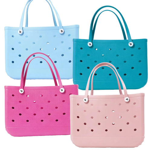 L/XL Croc Beach Tote Bag Rubber EVA Waterproof Basket Extra Large