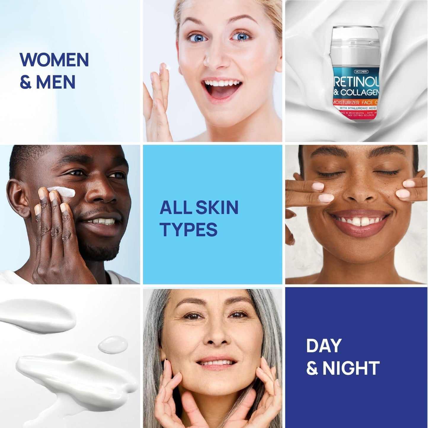 Retinol Cream for Face Collagen and Retinol Moisturizer with