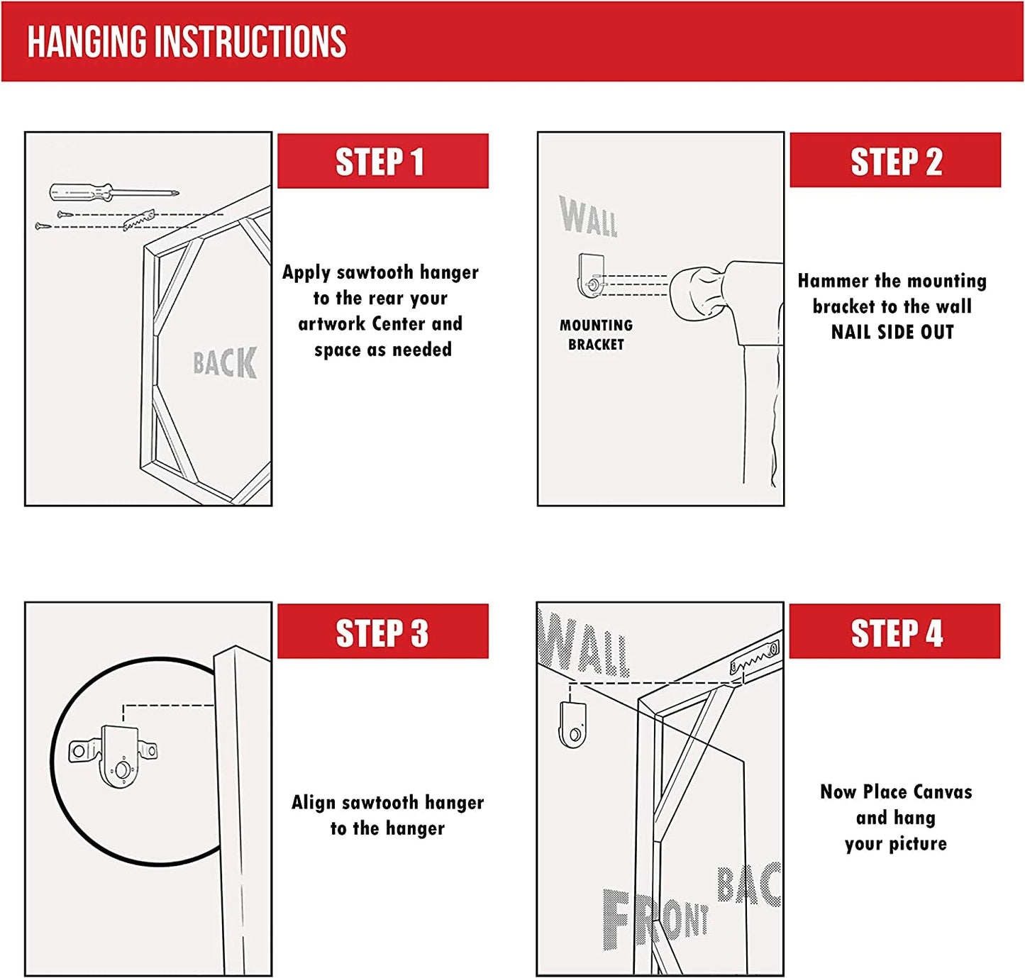 Red Barn Christmas Canvas: Winter Farm Decor Art