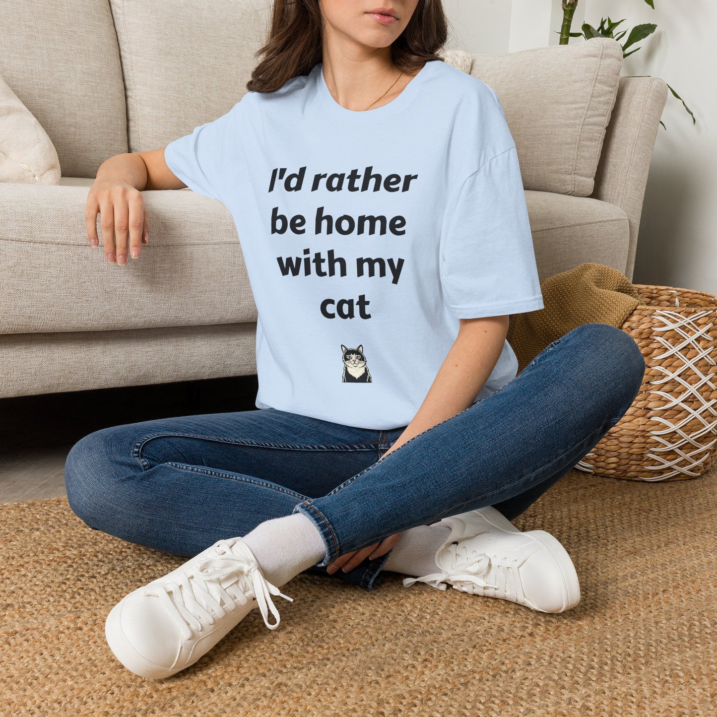 I'd Rather Be Home With My Cat T-Shirt