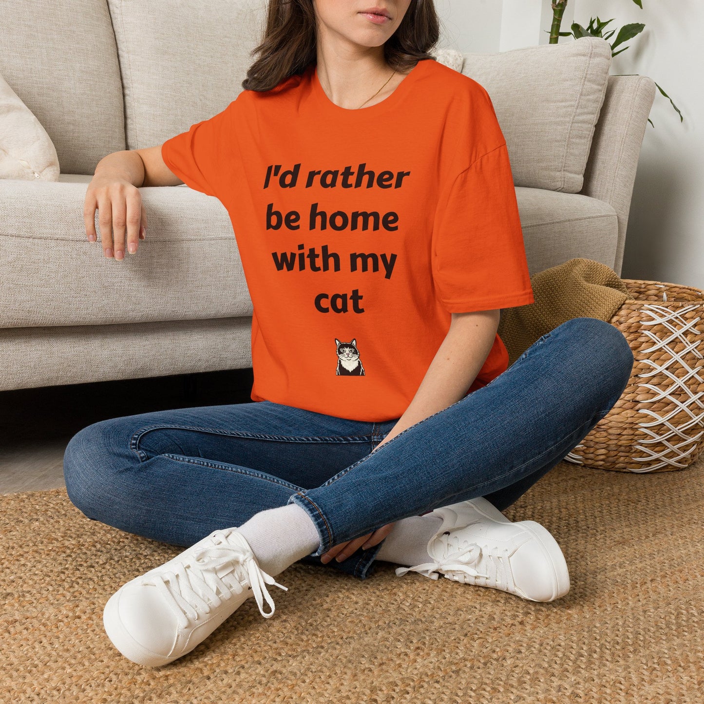 I'd Rather Be Home With My Cat T-Shirt