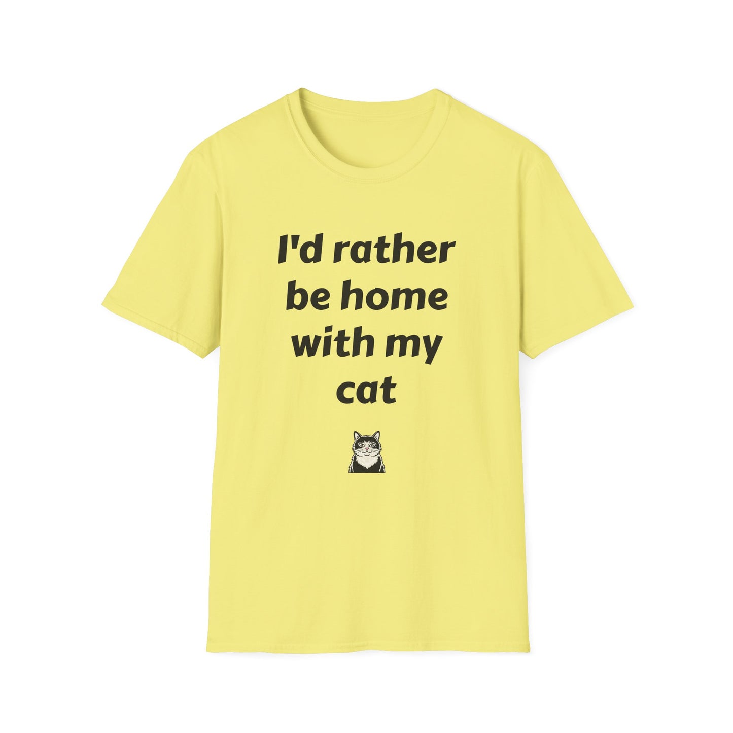 I'd Rather Be Home With My Cat T-Shirt
