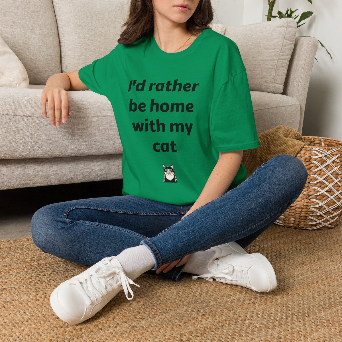 I'd Rather Be Home With My Cat T-Shirt