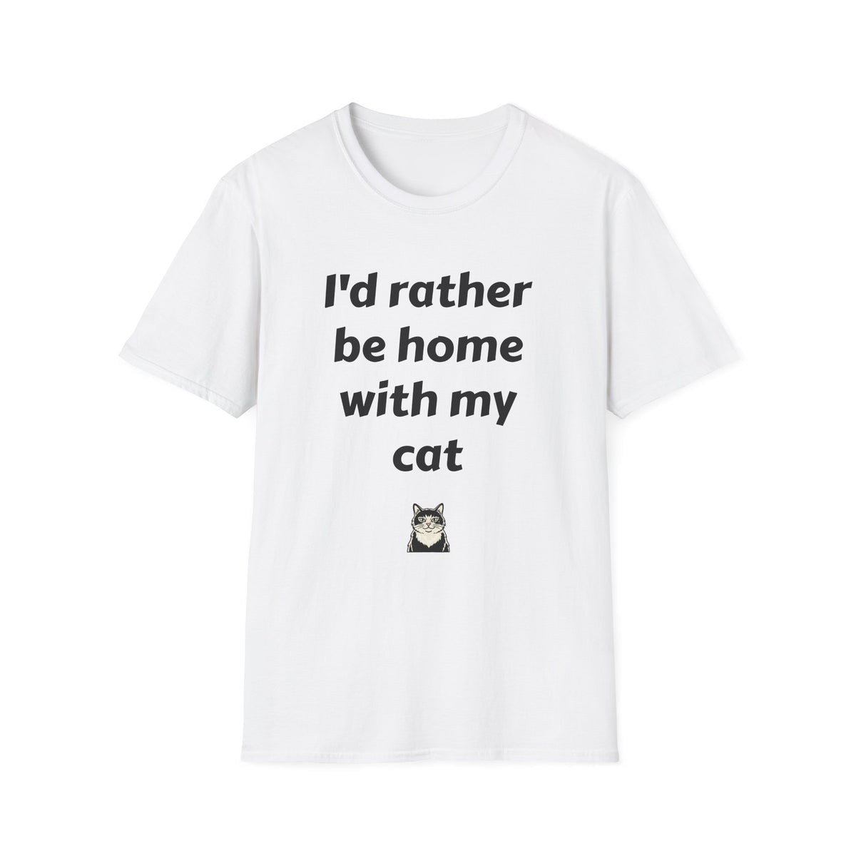 I'd Rather Be Home With My Cat T-Shirt