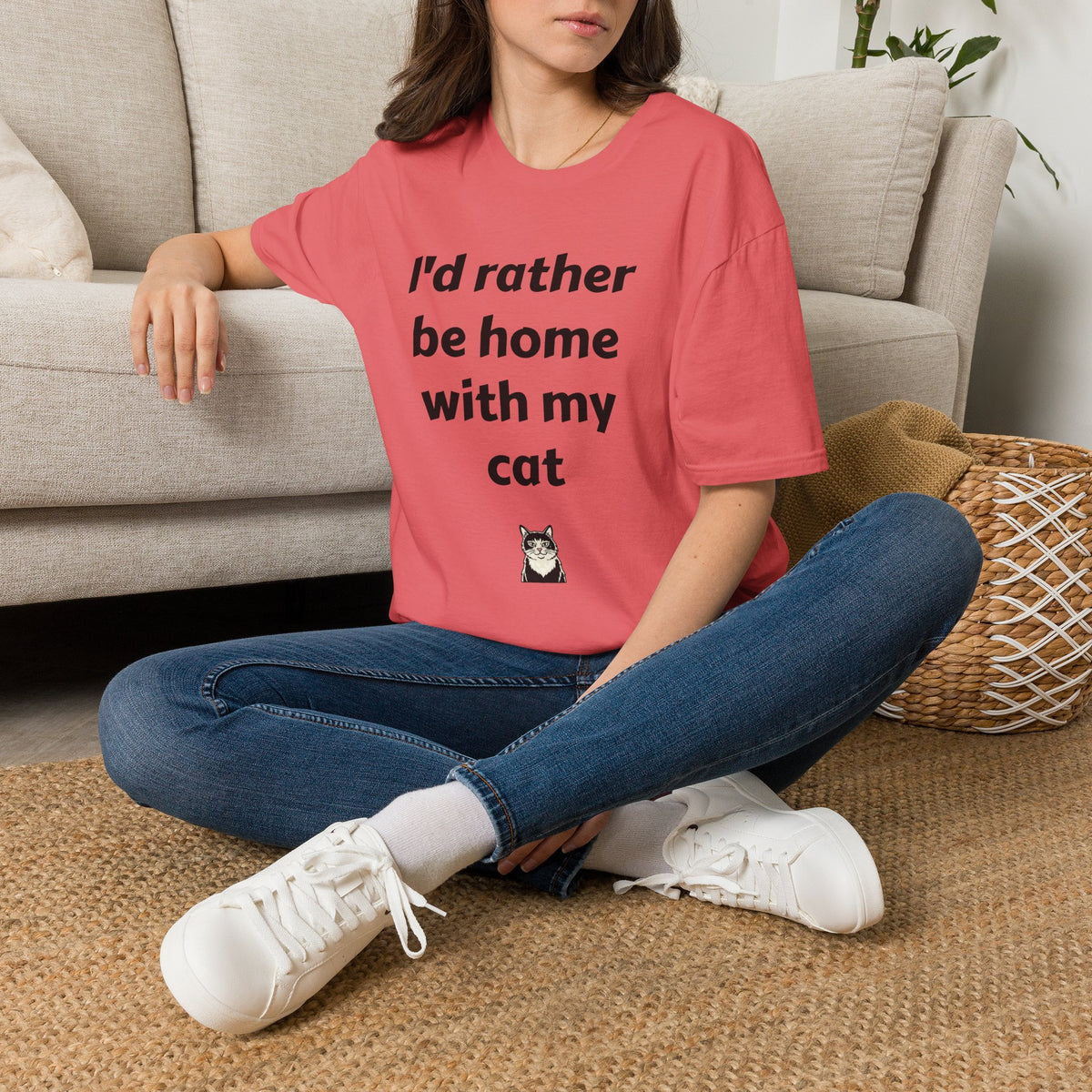 I'd Rather Be Home With My Cat T-Shirt