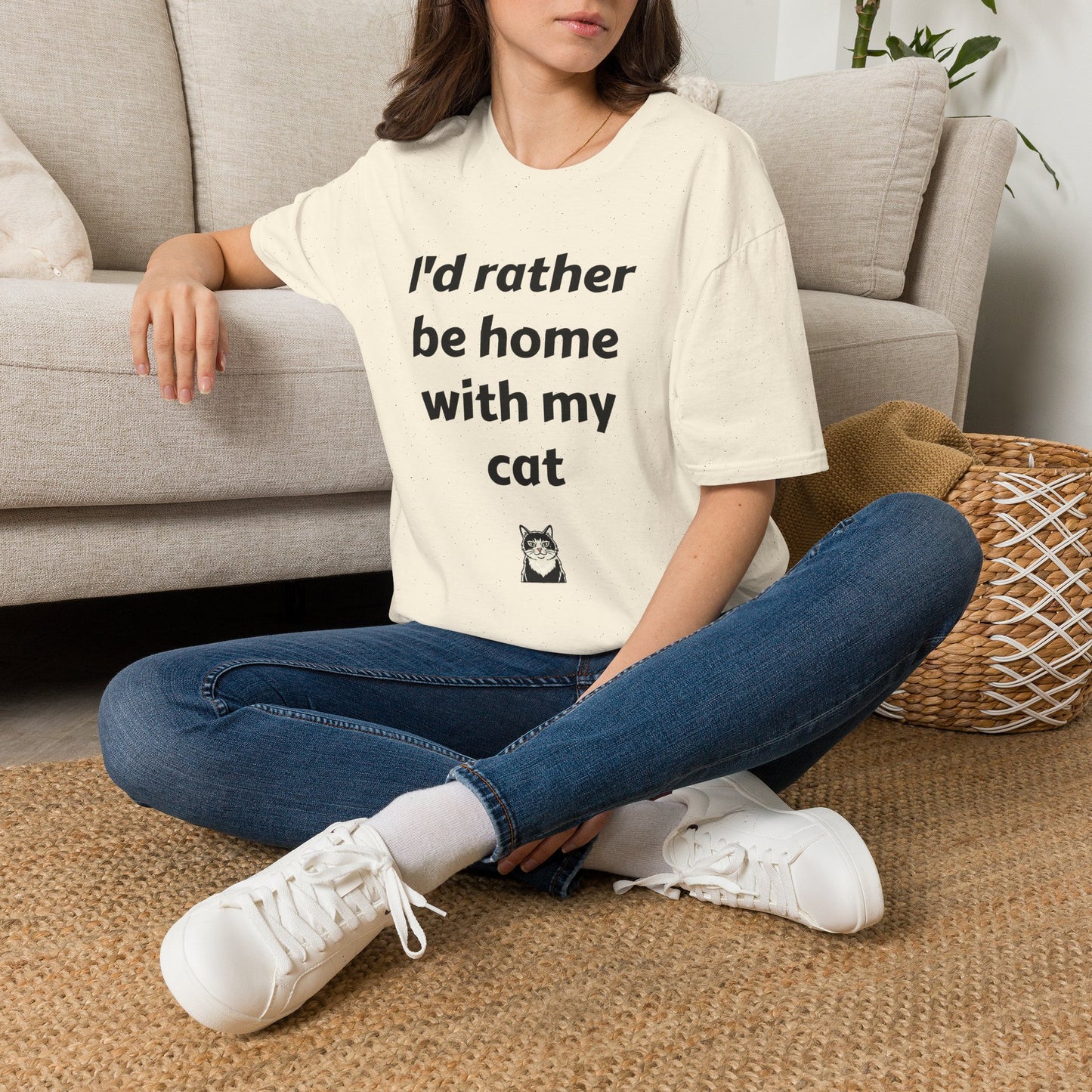 I'd Rather Be Home With My Cat T-Shirt