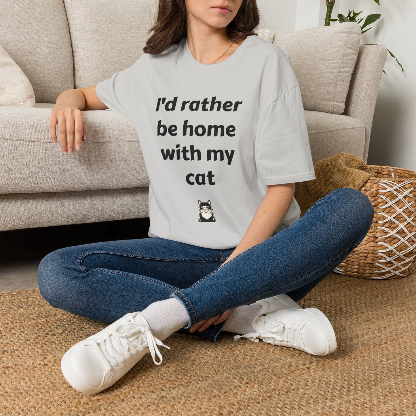 I'd Rather Be Home With My Cat T-Shirt