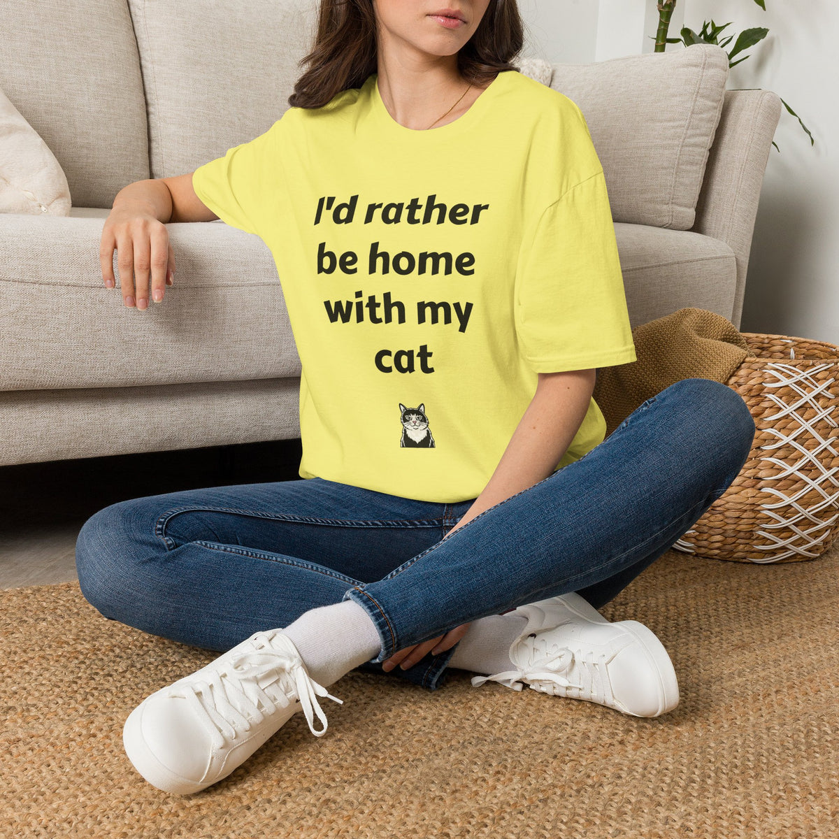 I'd Rather Be Home With My Cat T-Shirt