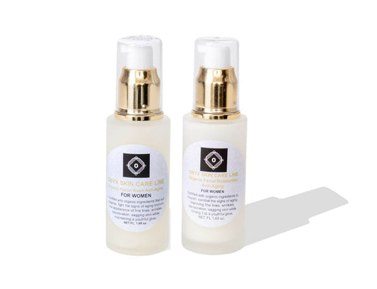 Organic Two-Step Anti-Aging Facial System - Wash and Moisturizer - For