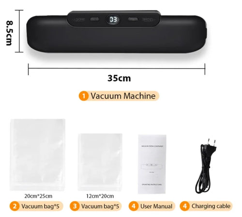 Vacuum Sealer Packaging Machine Food Vacuum Sealer With Free 10pcs