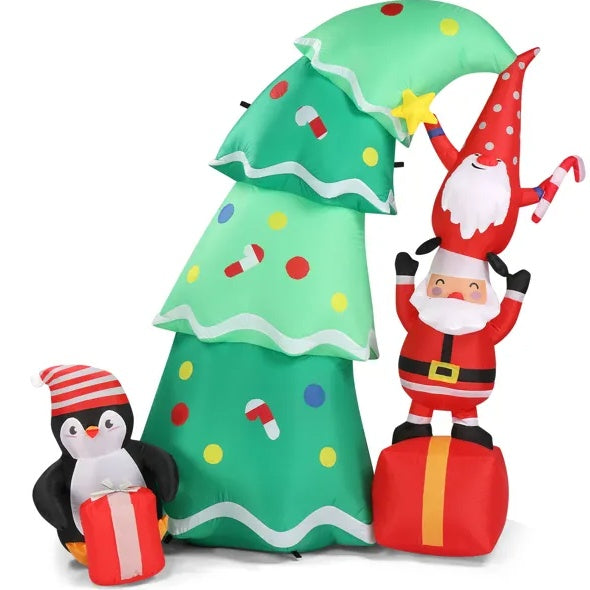 6 FT Lighted Christmas Inflatable Decoration, Inflatable Christmas